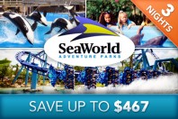 Orlando 4-days/3-nights plus 2 SeaWorld Adventure Passes