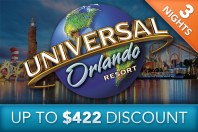 Orlando 4-days/3-nights plus 2 Universal Park-to-Park Tickets