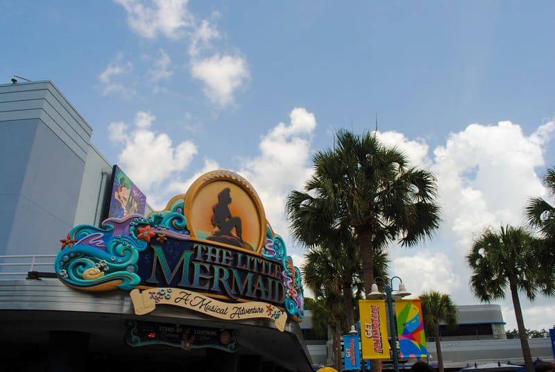 The Little Mermaid show sign at Disney’s Hollywood Studios