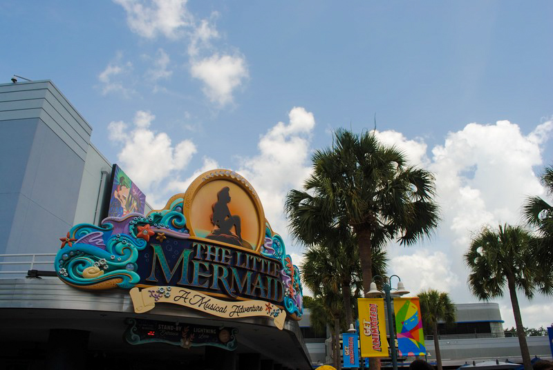 The Little Mermaid show sign at Disney’s Hollywood Studios