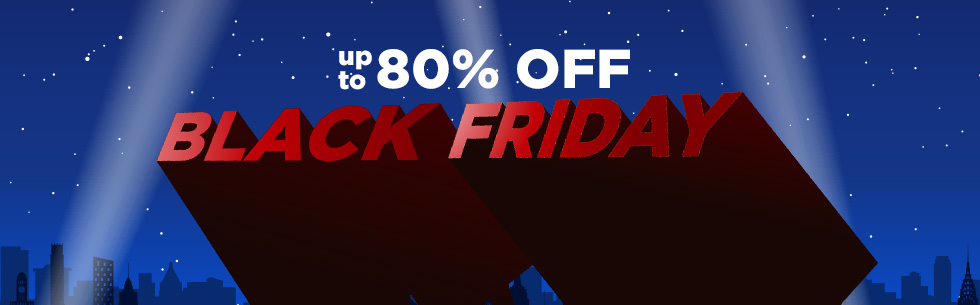 Black Friday 80% off