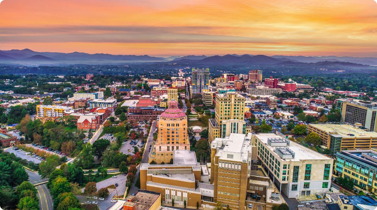 Asheville, North Carolina Downtown