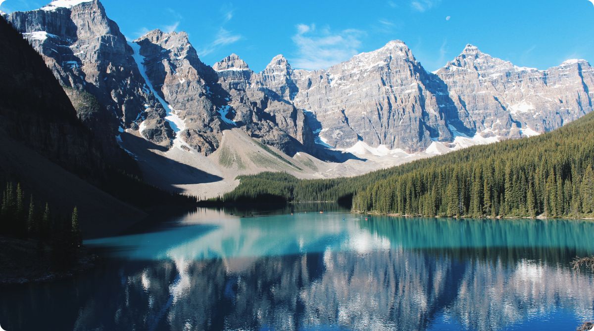 Banff, Canada Mountains and Lake