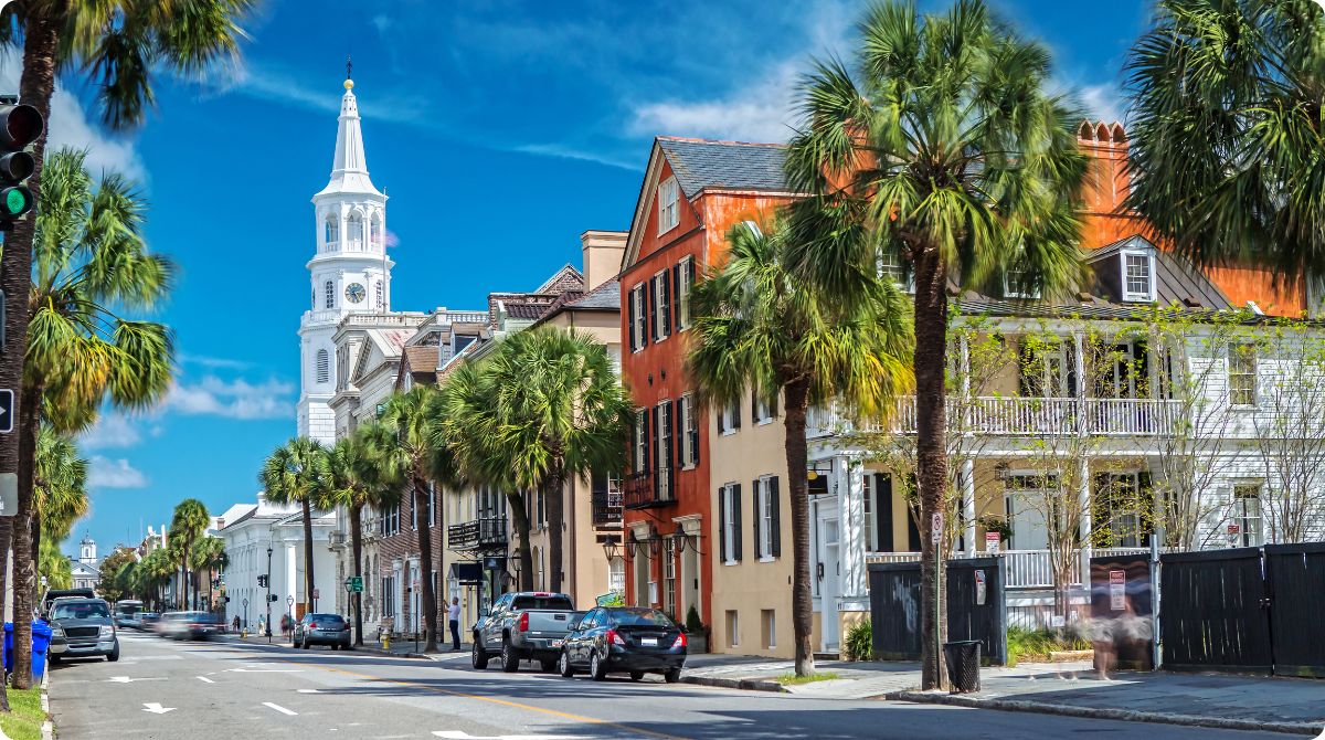 View From Broad St. in Charleston, South Carolina