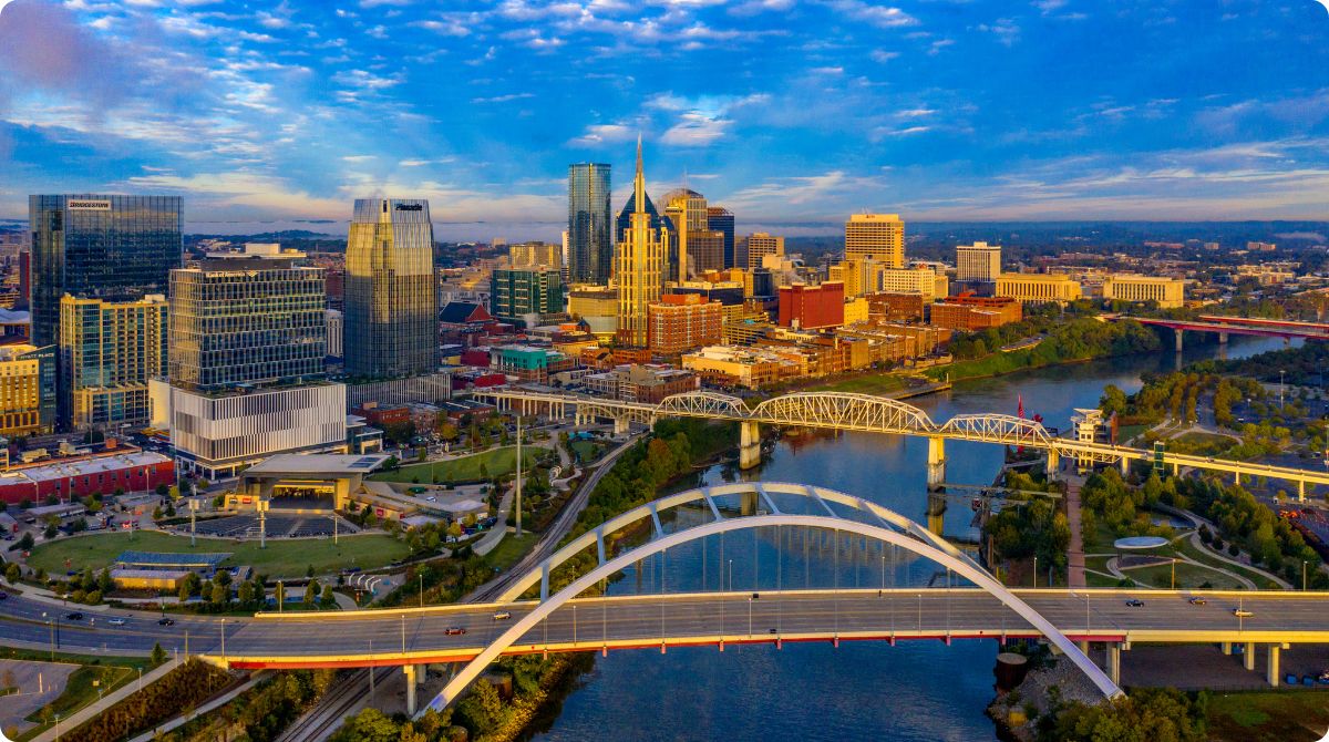 Nashville, Tennessee Aerial View