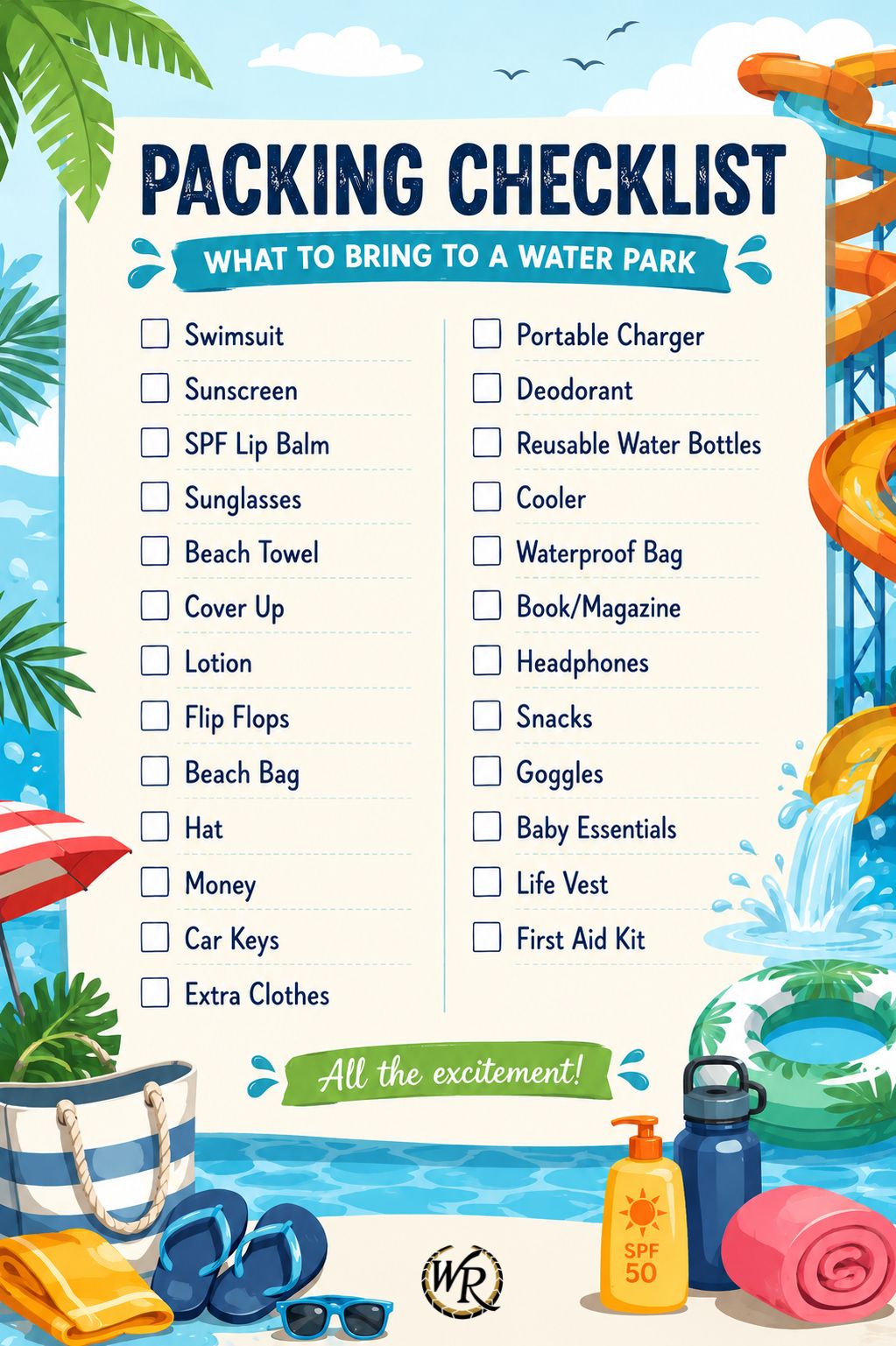 The Ultimate Packing Guide Visiting Water Parks With Family Infographic